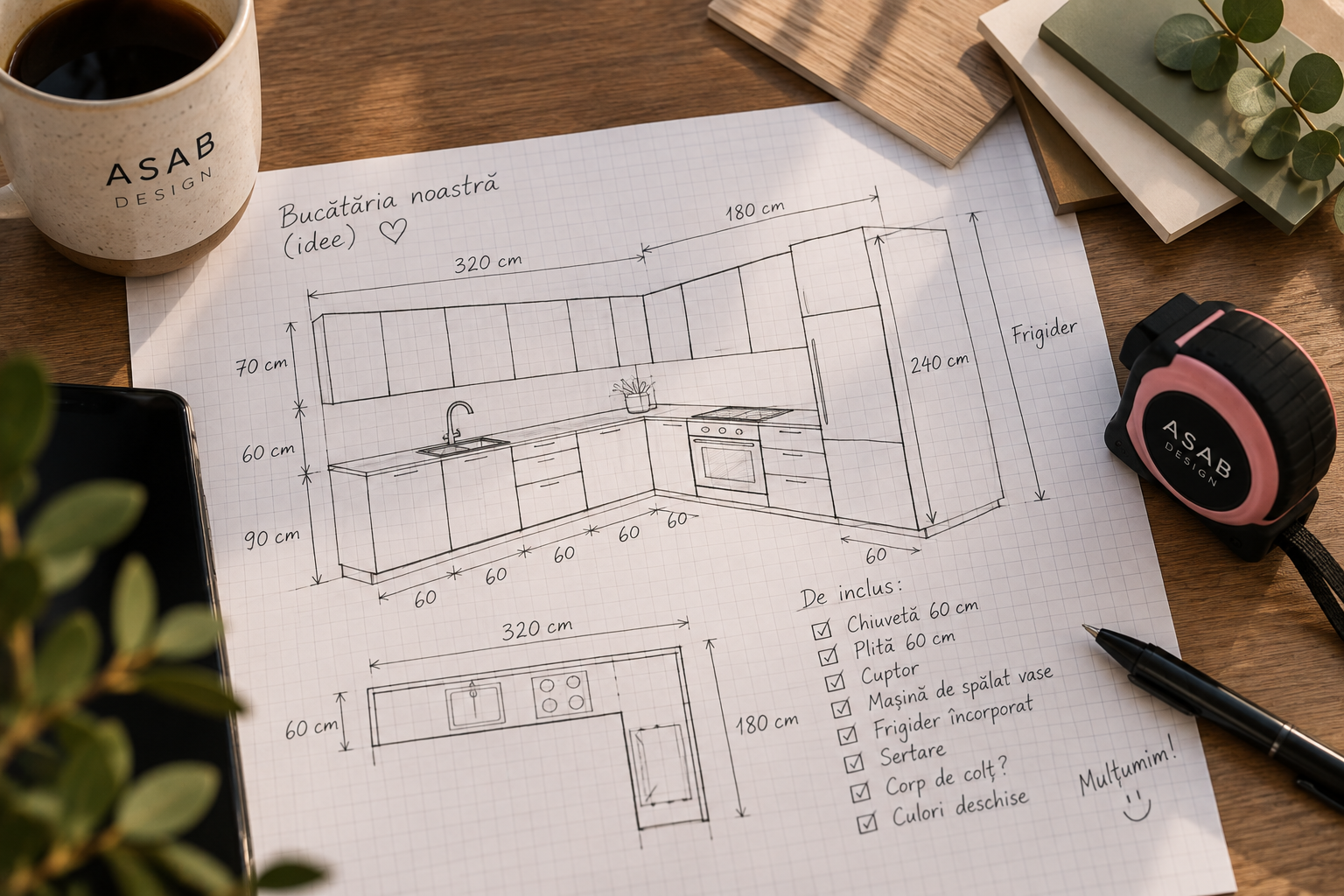 Proiect de bucătărie ASAB DESIGN
